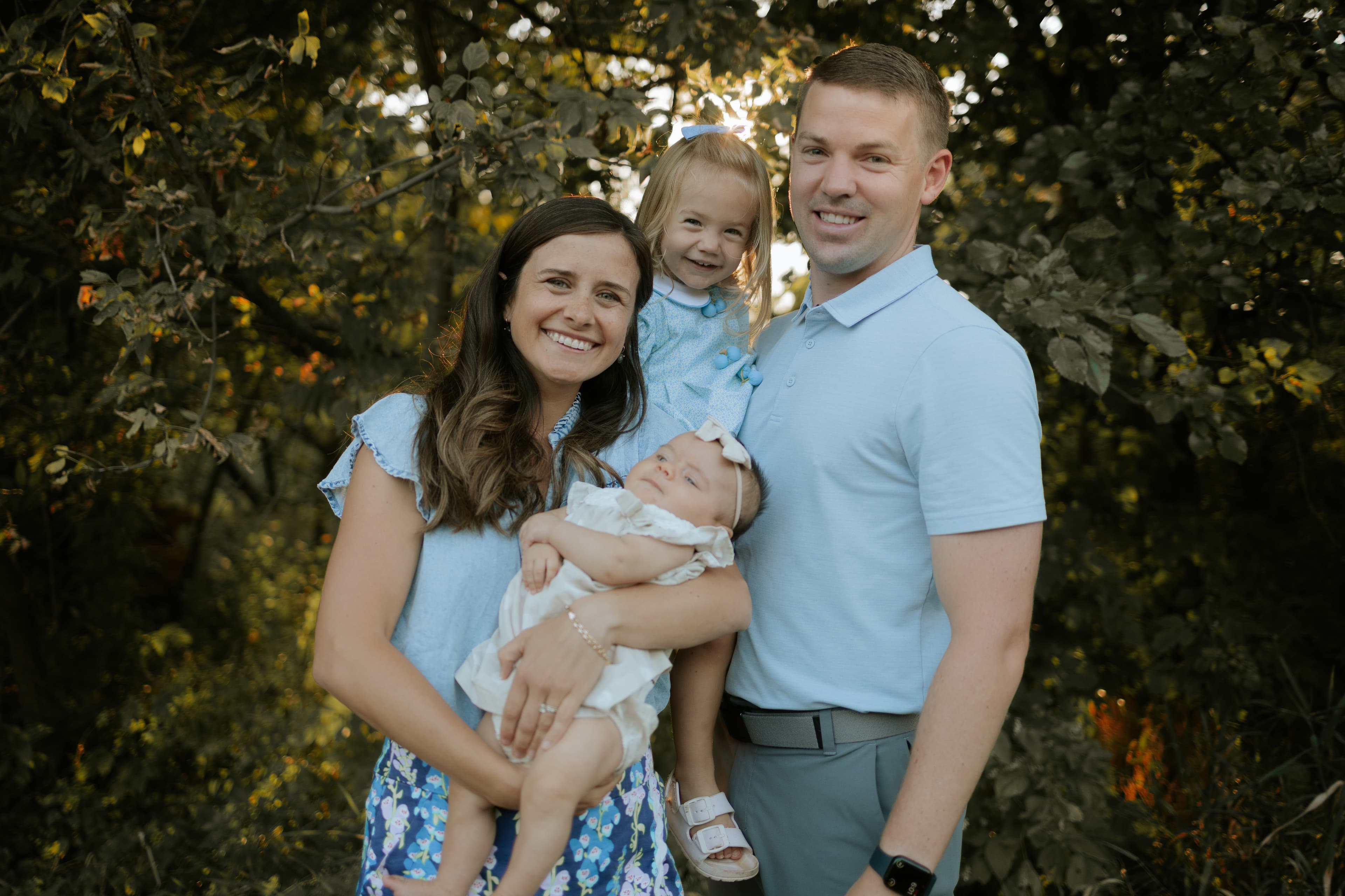 Michael Williams with his family